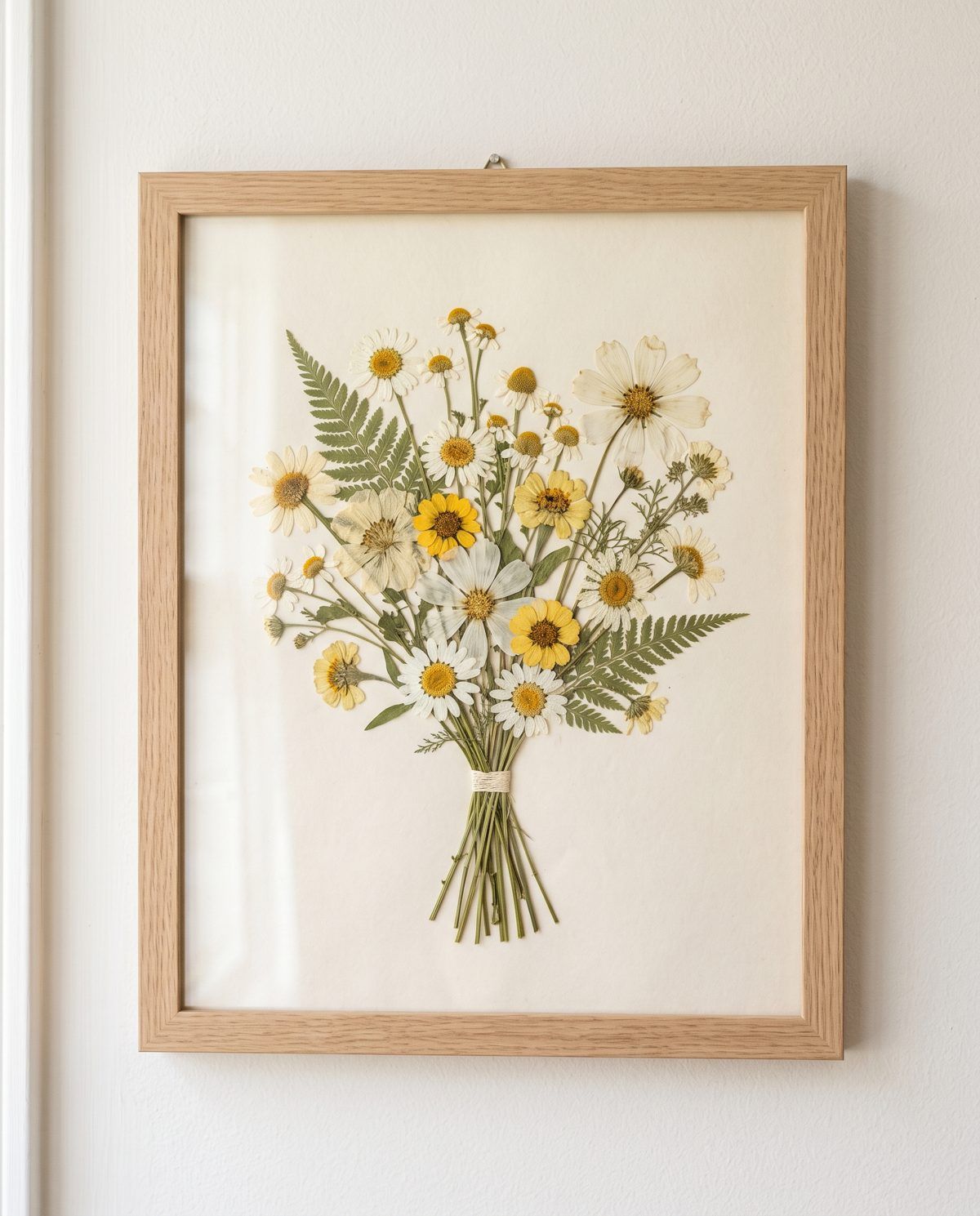 Preview image: The Daisy, 11 x 14 in pressed bouquet frame